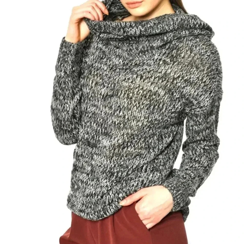 Rue 21 Heather Cowl Neck Sweater - Large